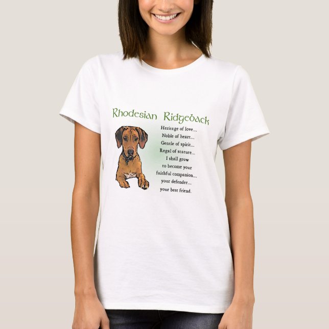 Camiseta Presentes Ridgeback da Rodésia (Frente)
