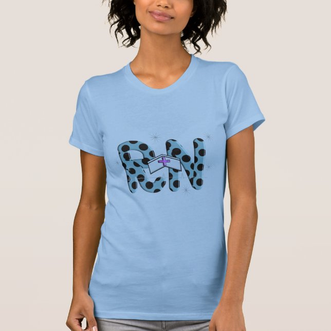 Camiseta Presentes "RN " da enfermeira diplomada (Frente)