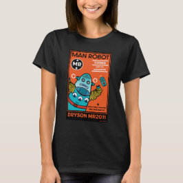 Camiseta Presentes Robôs Para Aniversário Ou Casamento