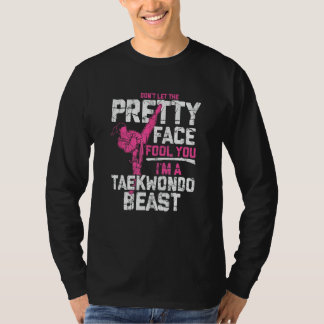 Camiseta Presentes Taekwondo para Meninas Adultos TKD 1