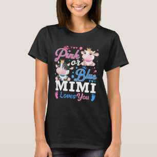 Camiseta Presentes Vaca Bebê Sexo Rosa Ou Azul Mimi Ama Voc