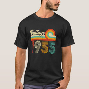 Camiseta Presentes Vintage 1955 Retro Aniversário de 70 ano