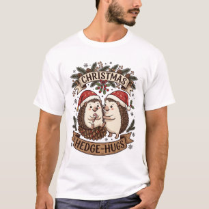 Camiseta Presépio de Natal Abraça Ourigos Chapéus de Papai 