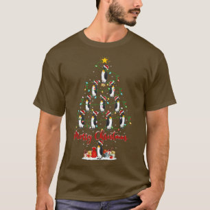 Camiseta Presépio de Pinguim Amante de Pinguim do Papai Noe