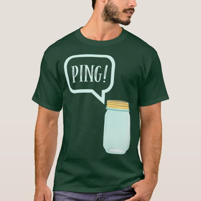 Camiseta Preservação de Mason Jar Tee PING TSirt (Frente)
