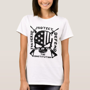 Camiseta Preservação, Proteção E Defesa Do Crânio Em D