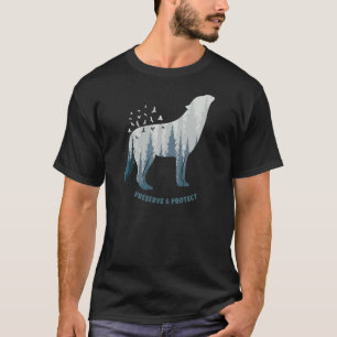 Camiseta Preservar E Proteger A Vintage Do Parque Nacional