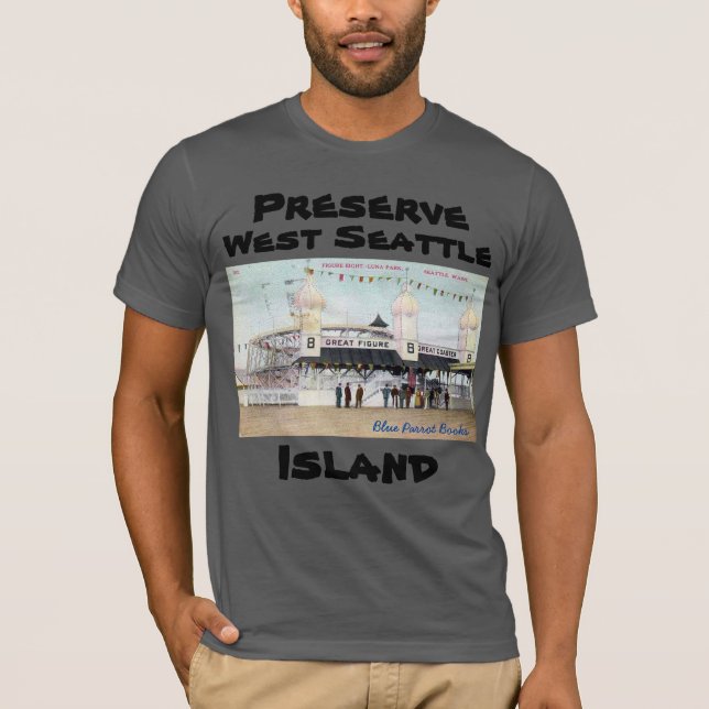 Camiseta Preservar Excelente da Ilha West Seattle Figura 8 (Frente)
