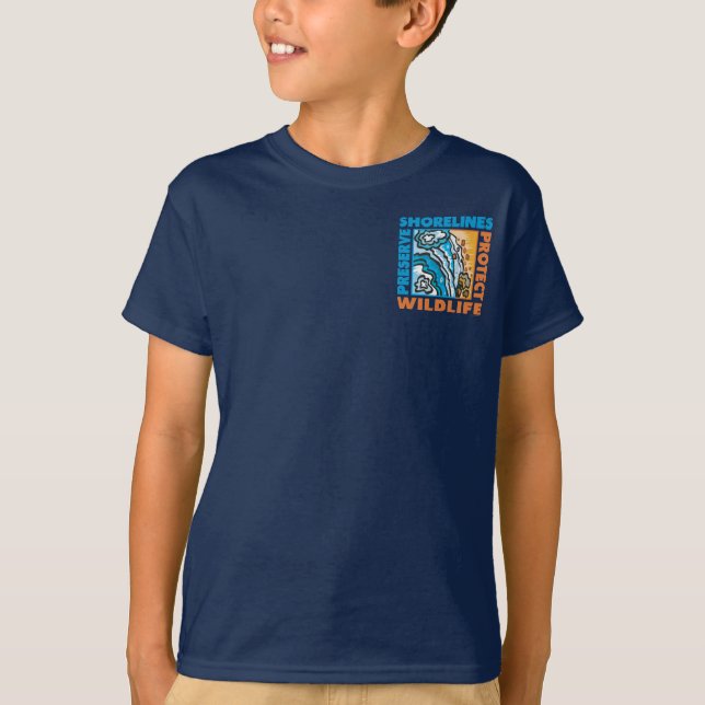 Camiseta Preservar Shorelines - Proteger Wildife (Frente)