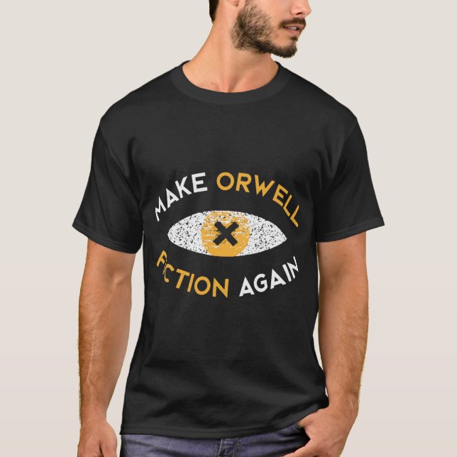 Camiseta Preservem a ficção de Orwell novamente Presente de (Frente)