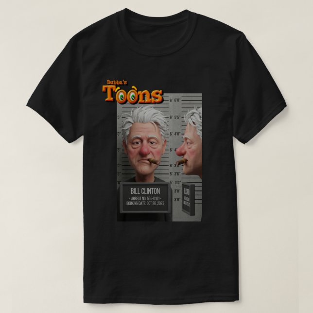 CAMISETA PRESIDENT BILL CLINTON (Frente do Design)
