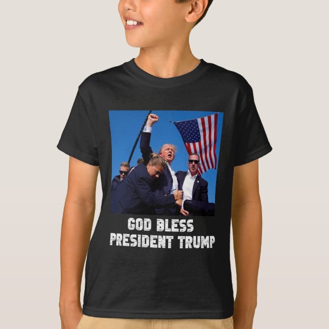 Camiseta Presidente Abençoado Trump1 (Frente)