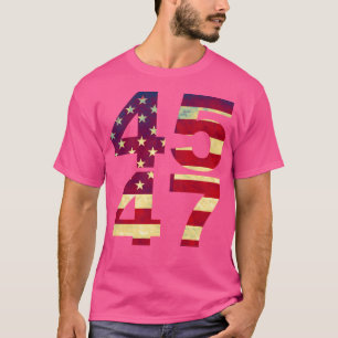 Camiseta Presidente Americano 45 47 Pro Donald Trump