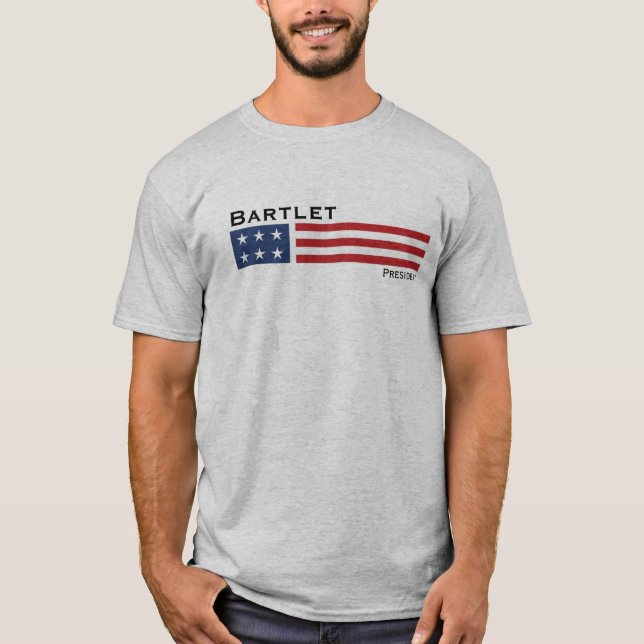 Camiseta Presidente Bartlet Tshirt Oeste Asa (Frente)
