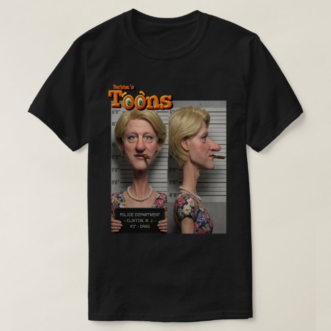 CAMISETA PRESIDENTE BILL CLINTON (Frente do Design)