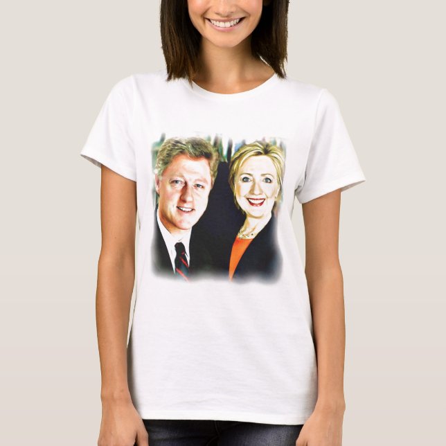Camiseta Presidente Bill Clinton & Presidente Hillary Clint (Frente)