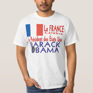 Camiseta Presidente CELEBRE Obama Inauguração de France do