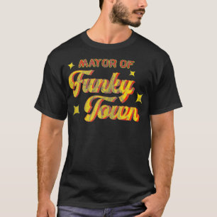 Camiseta Presidente da Câmara de Funky Town dos anos 70 Dis