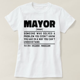 Camiseta Presidente da Câmara Noun Definição Engraçado Trab