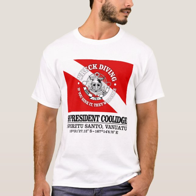 Camiseta Presidente da SS Coolidge (melhores destroços) (Frente)