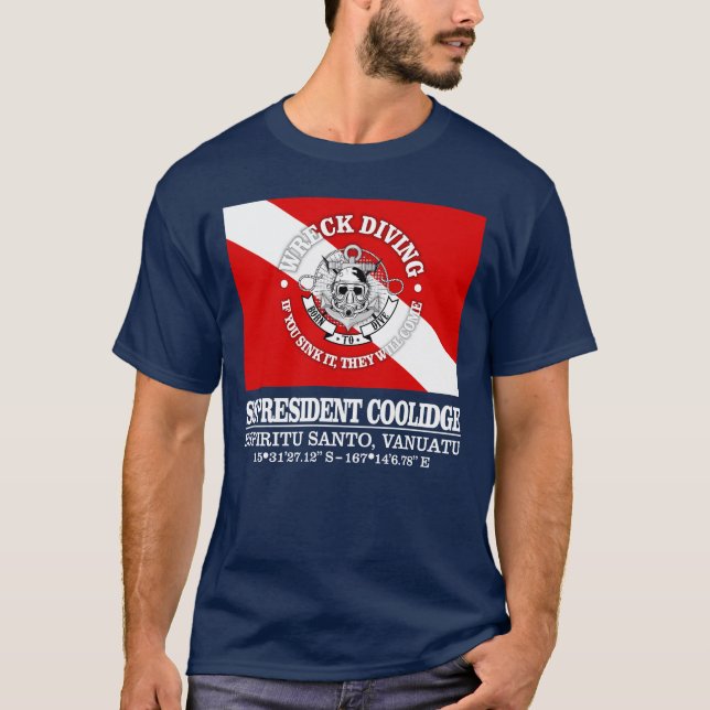 Camiseta Presidente da SS Coolidge (melhores destroços) (Frente)