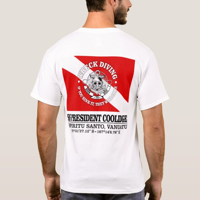 Camiseta Presidente da SS Coolidge (melhores destroços) (Verso)