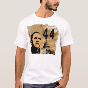 Camiseta Presidente discurso da voz de Obama 44 - um