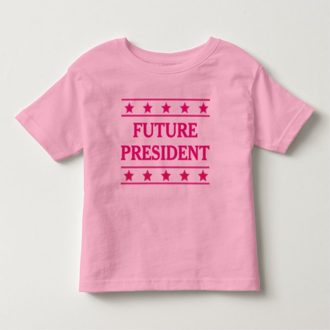 Camiseta Presidente do Futuro Rosa (Frente)
