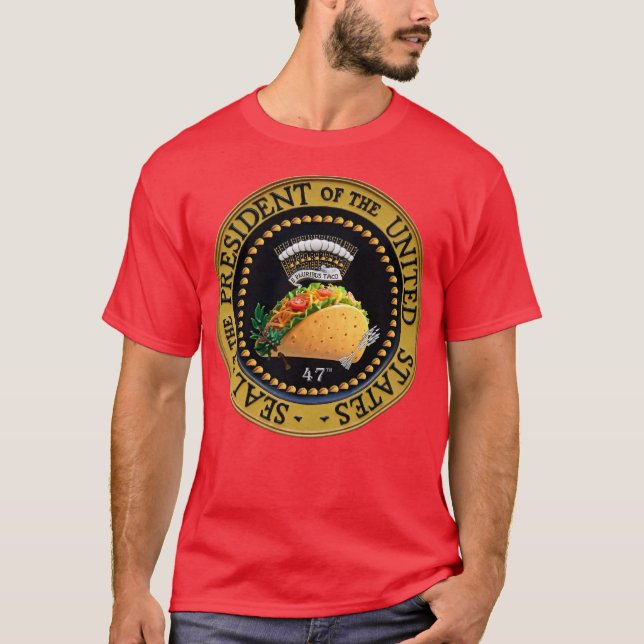 Camiseta Presidente do TACO dos Estados Unidos Selo 47 (Frente)