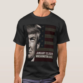 Camiseta Presidente Donald Trump 2025 Data de posse