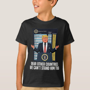 Camiseta Presidente Donald Trump 2025 Tarifa que não podemo