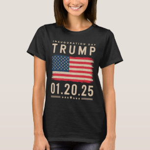 Camiseta Presidente Donald Trump Dia de Posse 2025 Memor