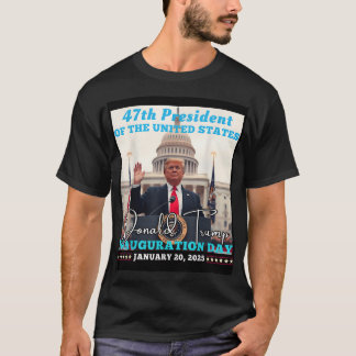 Camiseta Presidente Donald Trump Inauguração Dia 2025