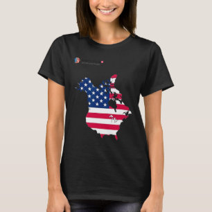 Camiseta Presidente Donald Trump Oh Canadá Bandeira America