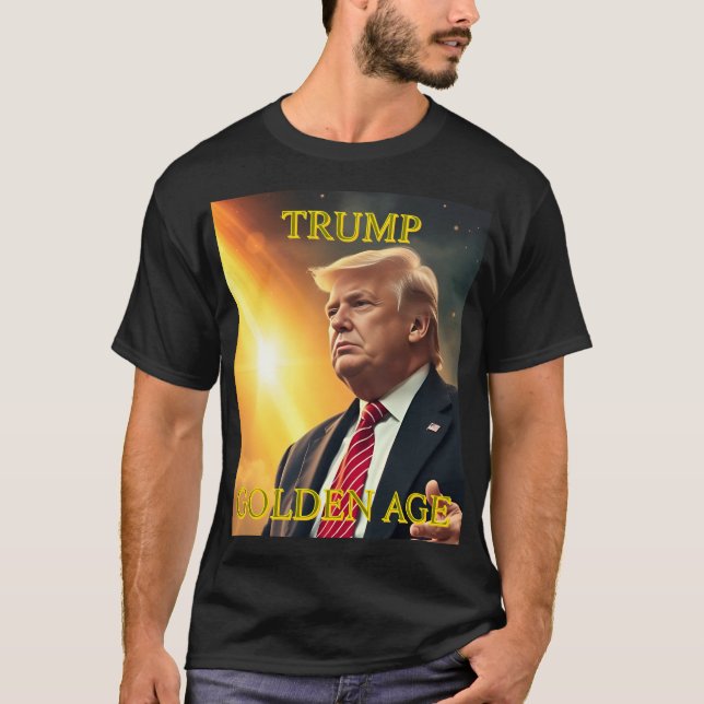 CAMISETA PRESIDENTE DONALD TRUMP OURO AGE (Frente)