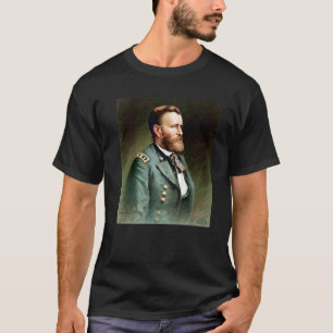 Camiseta Presidente dos EUA Ulysses S Grant Portrait