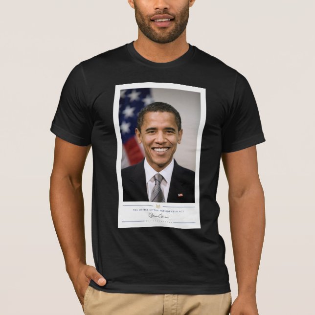 Camiseta Presidente eleito dos EUA Barack Obama (Frente)