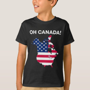 Camiseta Presidente Engraçado Donald Trump Oh Canadá Estado