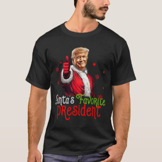 Camiseta Presidente Favorito do Papai Noel Engraçado Papai 