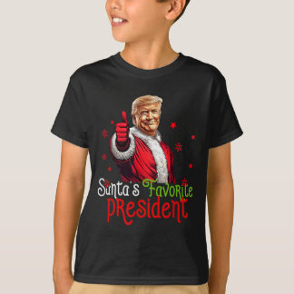 Camiseta Presidente Favorito do Papai Noel Engraçado Papai 