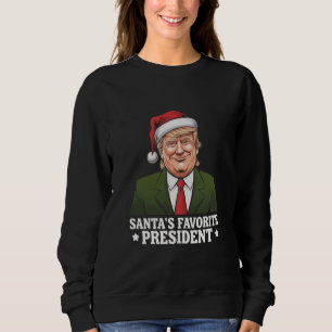 Camiseta Presidente Favorito do Papai Noel Engraçado Trump 