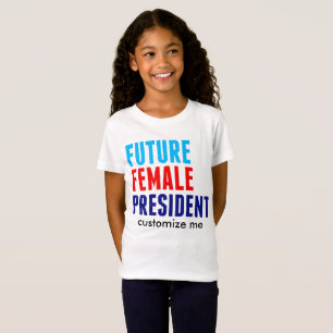 Camiseta Presidente fêmea futuro Costume