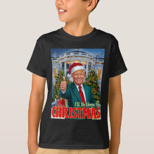 Camiseta Presidente Feriado Trump Voltarei. Estarei Em Casa