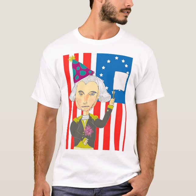 Camiseta Presidente George Washington (Frente)