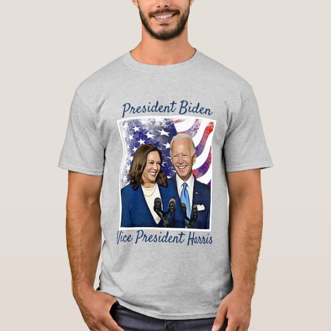 Camiseta Presidente Joe Biden e VP Kamala Harris 2020 (Frente)