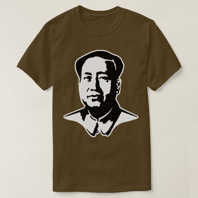 Camiseta Presidente Mao Zedong Comunismo Chinês Propaganda (Frente do Design)
