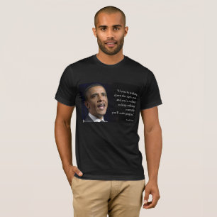 Camiseta Presidente Obama E Citação "Faça Progresso"