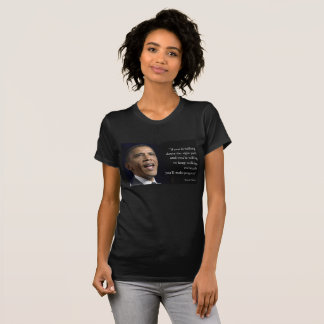 Camiseta Presidente Obama E Citação "Faça Progresso"