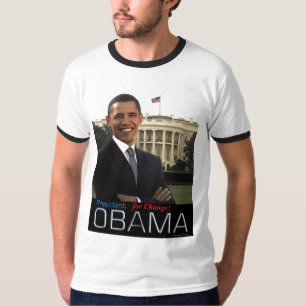 Camiseta Presidente Obama, para a mudança!
