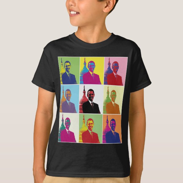 Camiseta Presidente Obama Pop Art (Frente)